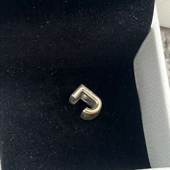 Silver Initial 'J' Charm - Picture 3 of 7